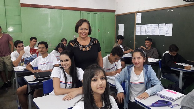 A escola onde Elisa é diretora  atende a 956 alunos do ensino fundamental e do ensino médio. Foto: Arquivo pessoal 